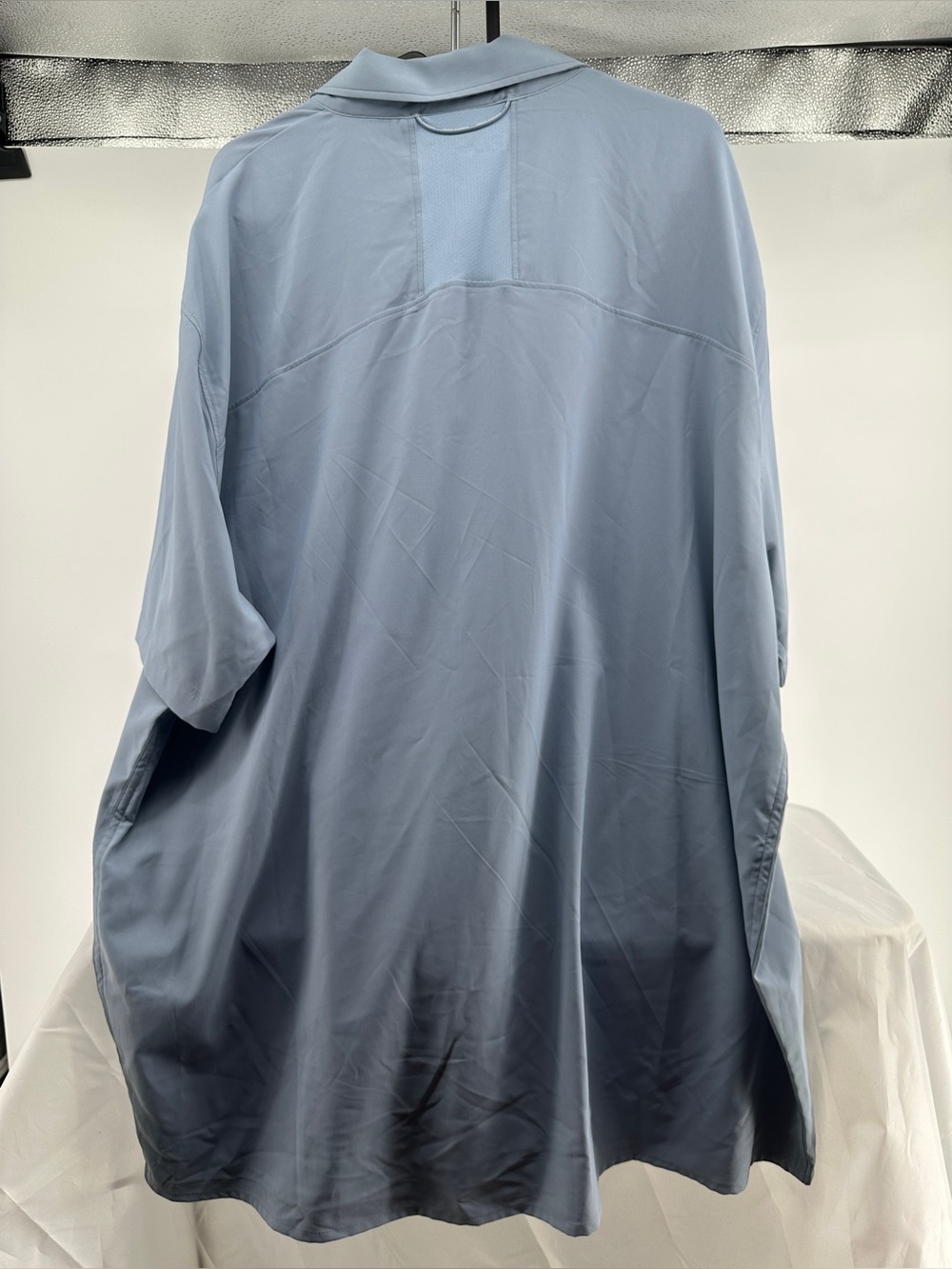 NWT Under Armour light blue short sleeve button down shirt - Picture 3 of 5